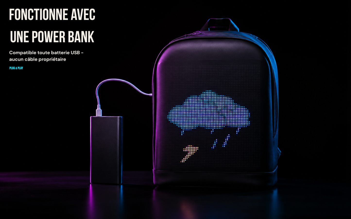 Sac LED Pixel — Affiche ce que tu veux